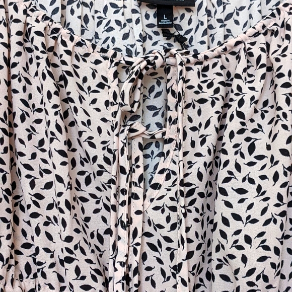 NWT Bubble Sleeve Smocked Midi Dress Who What Wear Large - Picture 5 of 7